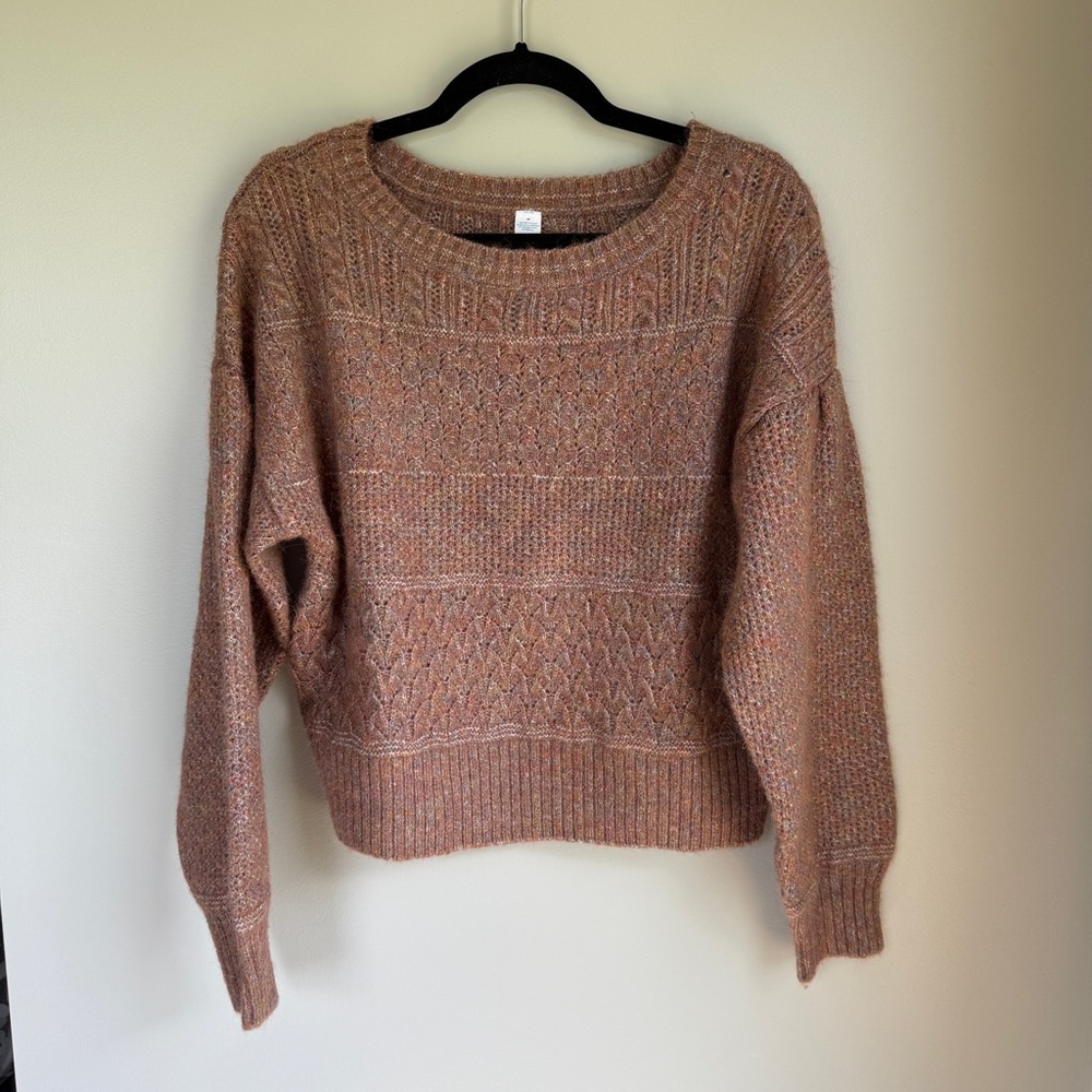 Old Navy Brown Knit Crew Neck Sweater | Size: Medium